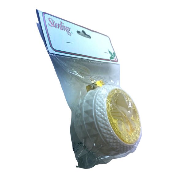 VTG NEW Sterling, Inc Christmas Brass Nativity Ball Ornament Reflective Light - Picture 3 of 16